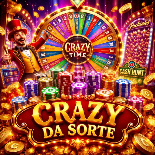 Interface do Crazy Time em tela de celular com campos de aposta empilhados