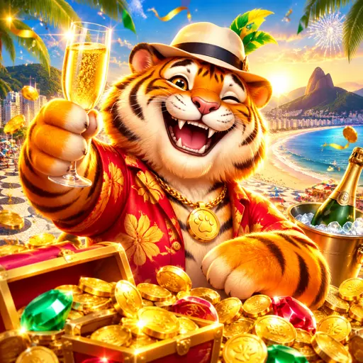Tela principal do Fortune Tiger com a grade 3x3 e o tigre dourado ao fundo