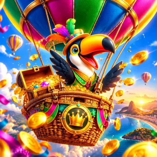 Balão inflando no jogo Balloon com multiplicador crescente