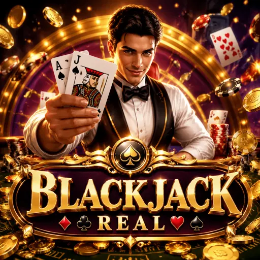 Mesa de blackjack clássico ao vivo com cartas distribuídas