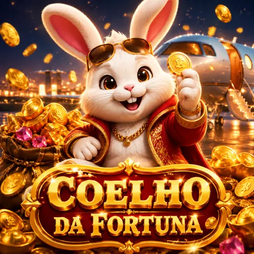 Slot Fortune Rabbit com coelho dourado e moedas chinesas