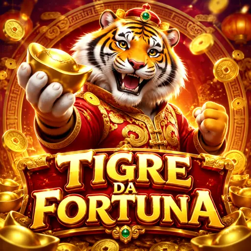 Rolos do slot Fortune Tiger com símbolo do tigre dourado