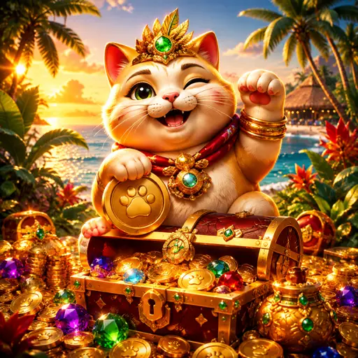 Rolos de slots coloridos com símbolos de frutas, tigres e moedas